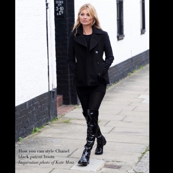 Chanel F/W 2001 patent leather boots - Picture 5 of 5